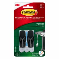 Command™ Outdoor Stainless Steel Slate Wire Hooks Perspective: Main