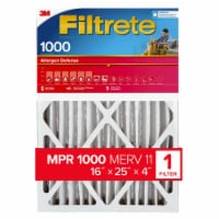 Filtrete™ Allergen Reduction Deep Pleat Furnace AC Air Filter 1000 MPR Perspective: Main