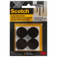 Scotch® Round Felt Pads - Brown