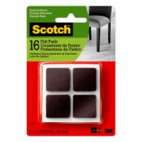 3M Scotch™ Square Felt Pads - Brown