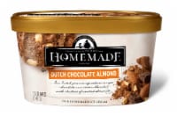 Homemade Brand Dutch Almond Chocolate Ice Cream Tub Perspective: Main