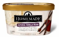 Homemade Brand Natural Vanilla Bean Ice Cream Tub Perspective: Main