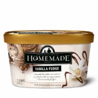 Homemade Brand Vanilla Fudge Ice Cream Perspective: Main
