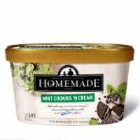 Homemade Brand Mint Cookies N Cream Ice Cream Tub Perspective: Main