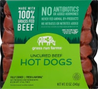 Grass Run Farms Uncured Beef Hot Dogs Perspective: Main