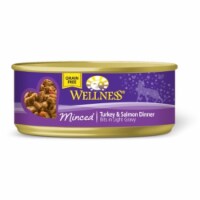 Wellpet OM02681 Wellness Cat Entree Minced Turkey & Salmon - 24-5.5 Oz.