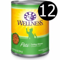 Wellness Pet Products Cat Food - Turkey Recipe - Case of 12 - 12.5 oz.