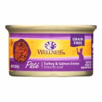 Wellpet OM08953 24-3 oz Wellness Canned Cat Turkey and Salmon Food