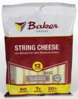 Baker Cheese Part-Skim Mozzarella String Cheese