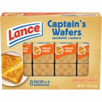 Lance Sandwich Crackers Captain's Wafer Grilled Cheese 8 Individual Packs Perspective: Main
