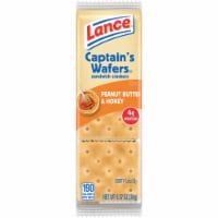 Lance Sandwich Crackers Captain'S Wafers Peanut Butter & Honey Individual Snack Pack Perspective: Main