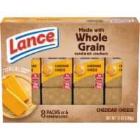 Lance Sandwich Crackers Made With Whole Grain Crackers Cheddar Cheese 8 Packs Perspective: Main