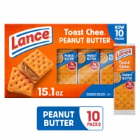 Lance Sandwich Crackers ToastChee Peanut Butter 10 Individual Packs Perspective: Main
