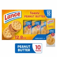 Lance Sandwich Crackers Toasty Peanut Butter 10 Individually Wrapped Packs Perspective: Main