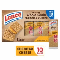 Lance Sandwich Crackers Made With Whole Grain Crackers Cheddar Cheese 10 Packs Perspective: Main
