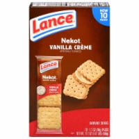 Lance Sandwich Cookies Nekot Vanilla Creme 10 Individually Wrapped Packs Perspective: Main
