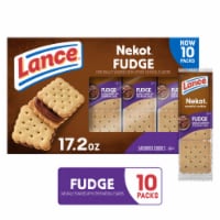 Lance Sandwich Cookies Nekot Fudge 10 Individually Wrapped Packs Perspective: Main
