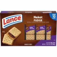 Lance Sandwich Cookies Nekot Fudge 10 Individually Wrapped Packs Perspective: Main