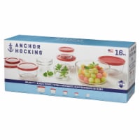 Anchor Hocking® Glass Storage Set 16 piece – Cherry Perspective: Main