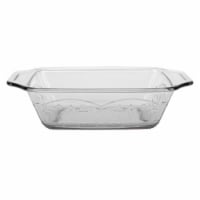 Anchor Hocking 1.5 qt laurel Embossed Loaf Dish Clear Perspective: Main