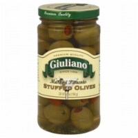 GIULIANO OLIVE STFD PIMENTO MARTINI-7 OZ -Pack of 6
