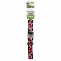Coastal® Pet Products X-Small Red with Paw Prints Dog Collar Perspective: Main