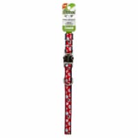 Coastal Pet Products Red with Paw Prints Dog Collar Perspective: Main