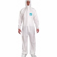Microchem Coveralls,S,Wht,Film Lam,PK25 WH20-B-92-107-02