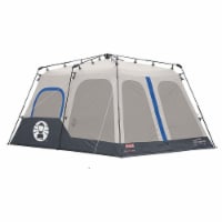 Coleman 8 Person Instant Cabin Camping Fabric Family Tent with Integrated Rainfly
