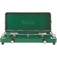 Coleman® Double Burner Propane Stove - Green Perspective: Main