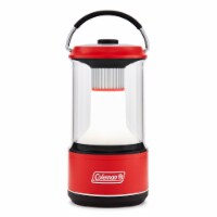 Coleman 800 Lumens LED Outdoor Camping Light Lantern with BatteryGuard, Red