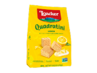 Loacker Quadratini Lemon Bite Sized Cream Filled Wafer Cookies Perspective: Main