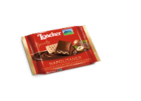 Loacker Napolitaner Milk Chocolate with Hazelnut Cream Wafer Bar Perspective: Main