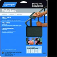 Norton® MetalSand™ Assorted Grit Emery Emery Cloth