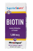 Superior Source Micro Lingual Biotin Dissolving Tablets 100 Count
