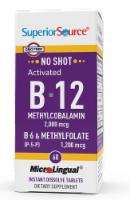 Superior Source No Shot B-12 with B-6 & Methylfolate Dissolving Tablets 2000mg