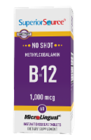 Superior Source No Shot Methylcobalamin B-12 Dissolving Tablets 1000mcg 60 Count