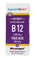 Superior Source No Shot B12 with Folic Acid Dissolving Tablets 1000mcg