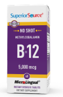 Superior Source No Shot Methyl B-12 Tablets 5000mcg