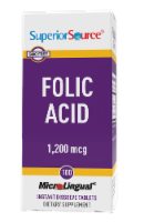 Superior Source Folic Acid Dissolving Tablets 1200mg