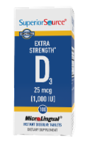 Superior Source Vitamin D3 Dissovling Tablets 1000IU