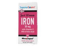 Superior Source® MicroLingual® Just Women 30MG Iron Instant Dissolve Tablets