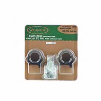 Weaver 49040 1 in. Low Top Mount Ring - Matte Black Perspective: Main