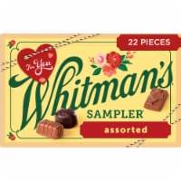 WHITMAN'S SAMPLER Valentine's Day Assorted Milk & Dark Chocolate Candy Gift Box Perspective: Main