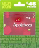 Applebee's Anytime Triple Pack $45 Gift Card Multipack