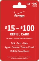Verizon $15-$100 Refill Gift Card