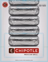 Chipotle $20-$200 Gift Card