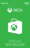Microsoft Xbox Cash $25 Gift Card
