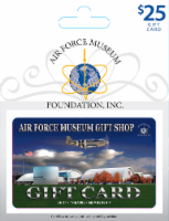 Air Force Museum Gift Shop $25 Gift Card Perspective: Main