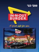 In-N-Out Burger Variable Amount Gift Card